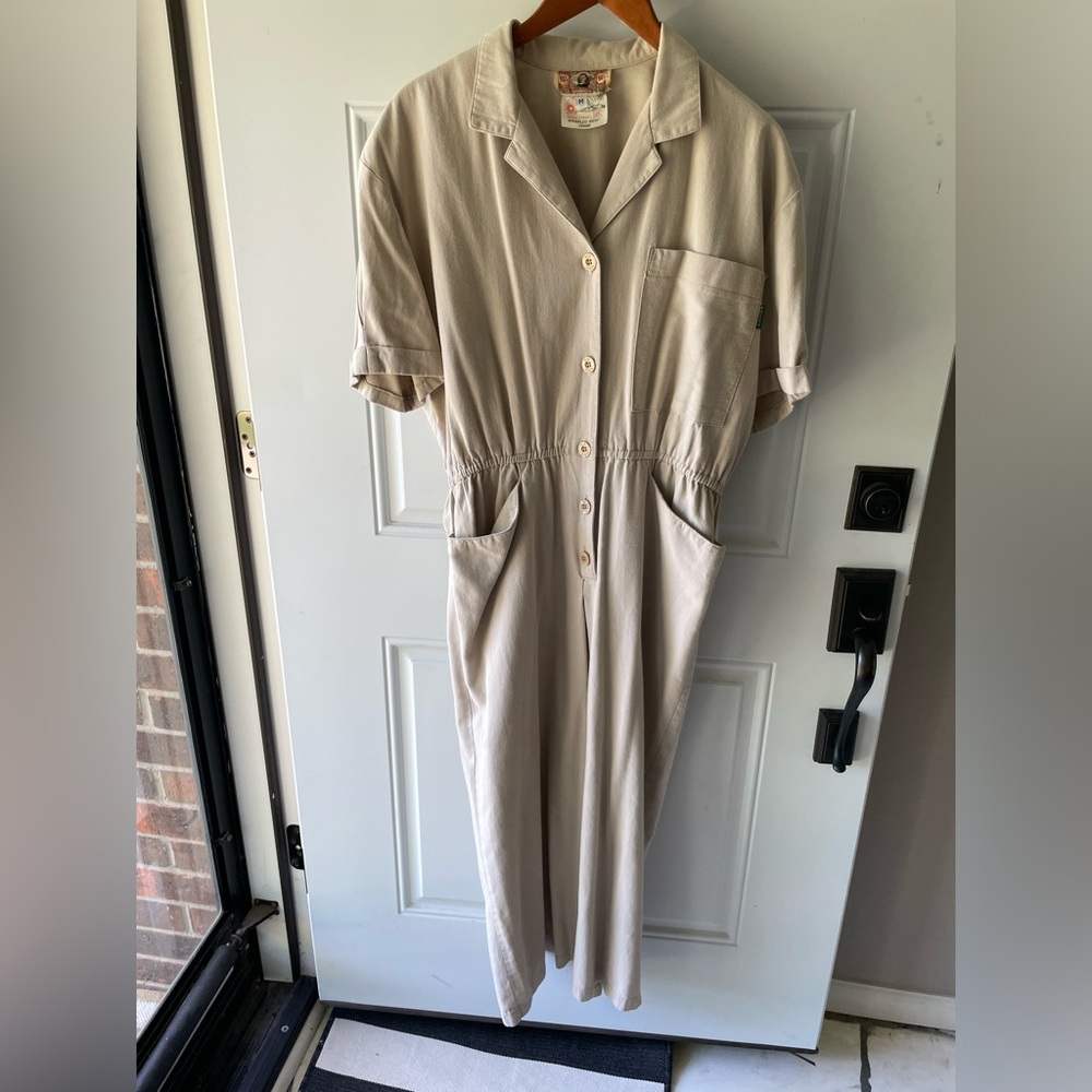 Vintage USA Gene Ewing BIS California Sunwash Denim Maxi Dress Medium